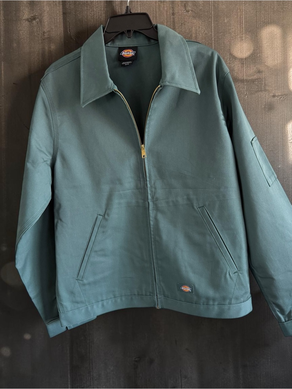 Dickies Dark Teal Green Woven Work Jacket